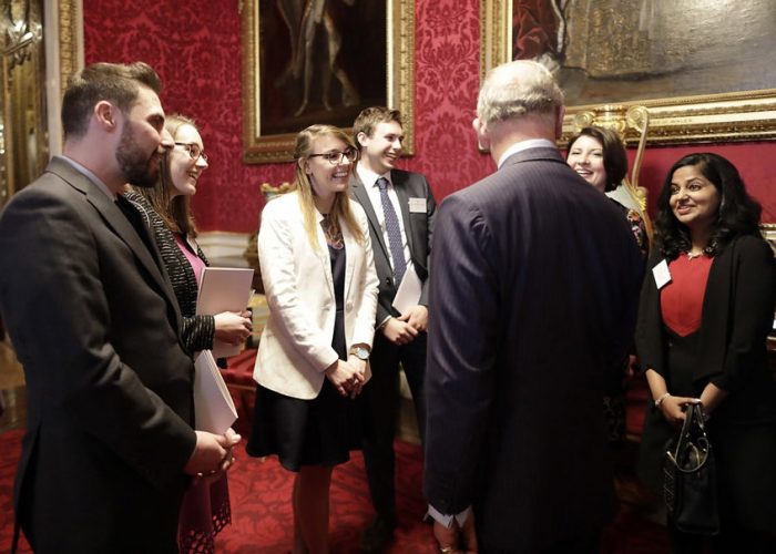 Guests meet HRH The Prince of Wales at the 2017 QEPrize Presentation