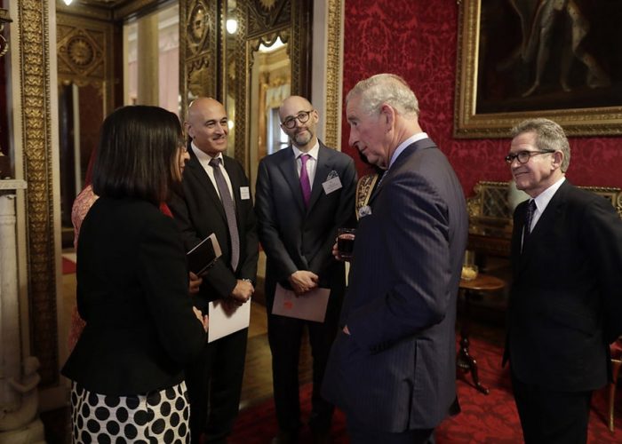 HRH The Prince of Wales meets guests at the 2017 QEPrize Presentation 2