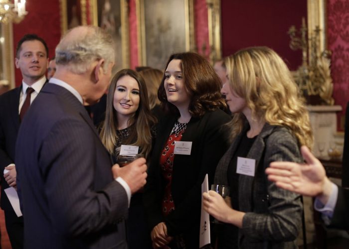 HRH The Prince of Wales meets guests at the 2017 QEPrize Presentation