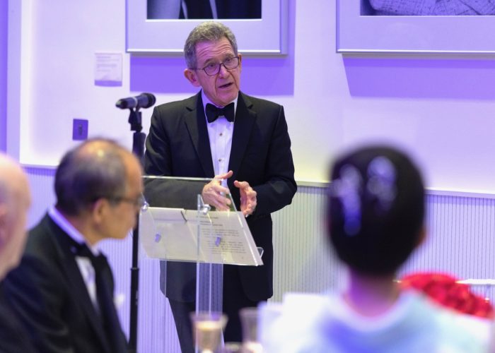 Lord Browne speaking at the 2021 QEPrize Presentation dinner